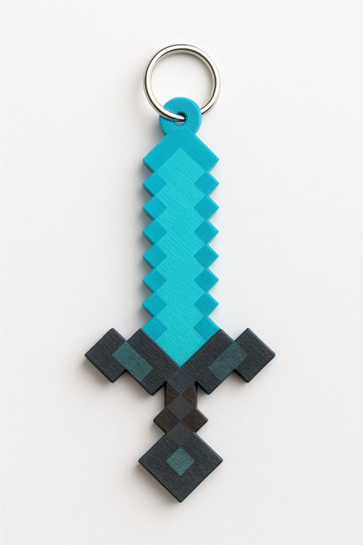Minecraft Diamond Kılıç Anahtarlık 3D Baskı Plastik