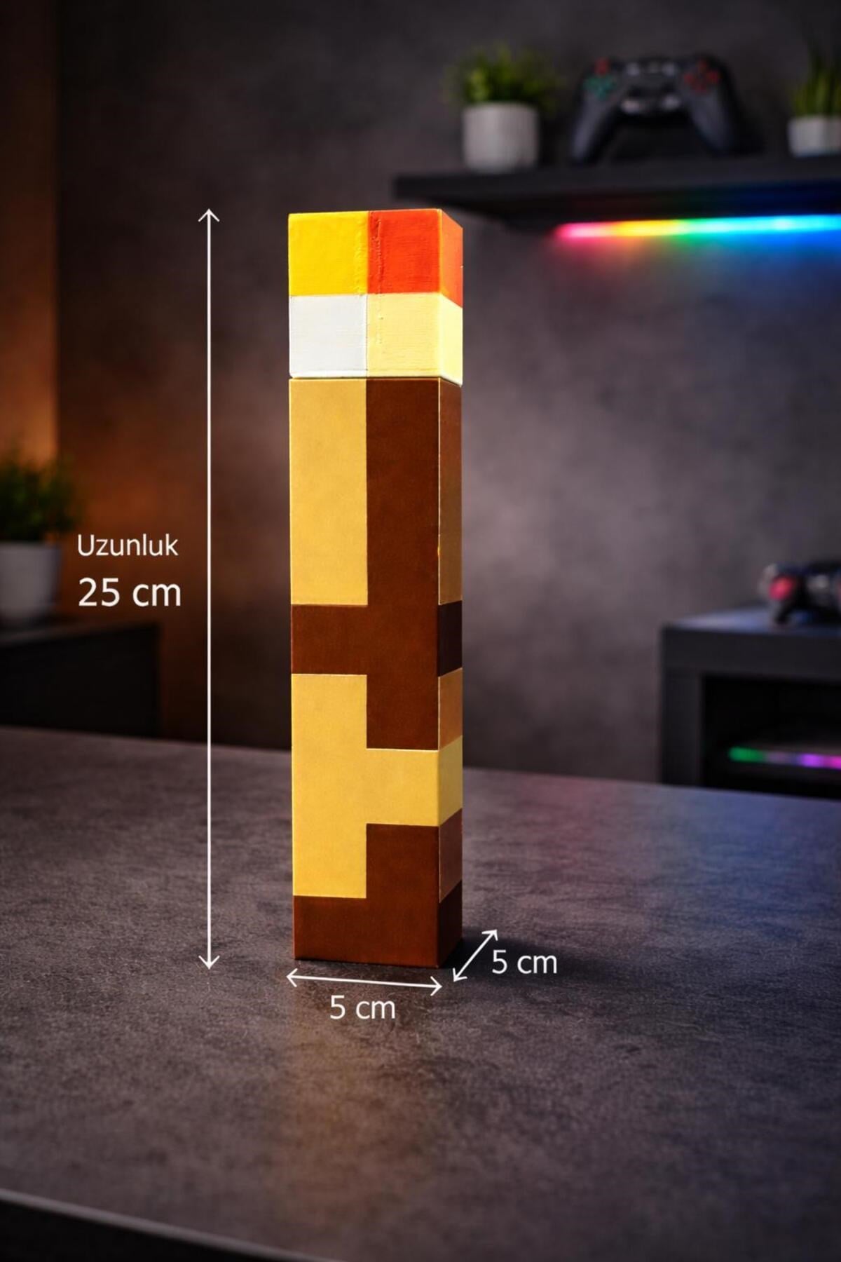 Minecraft Meşale- Torch - Pilli mumlu