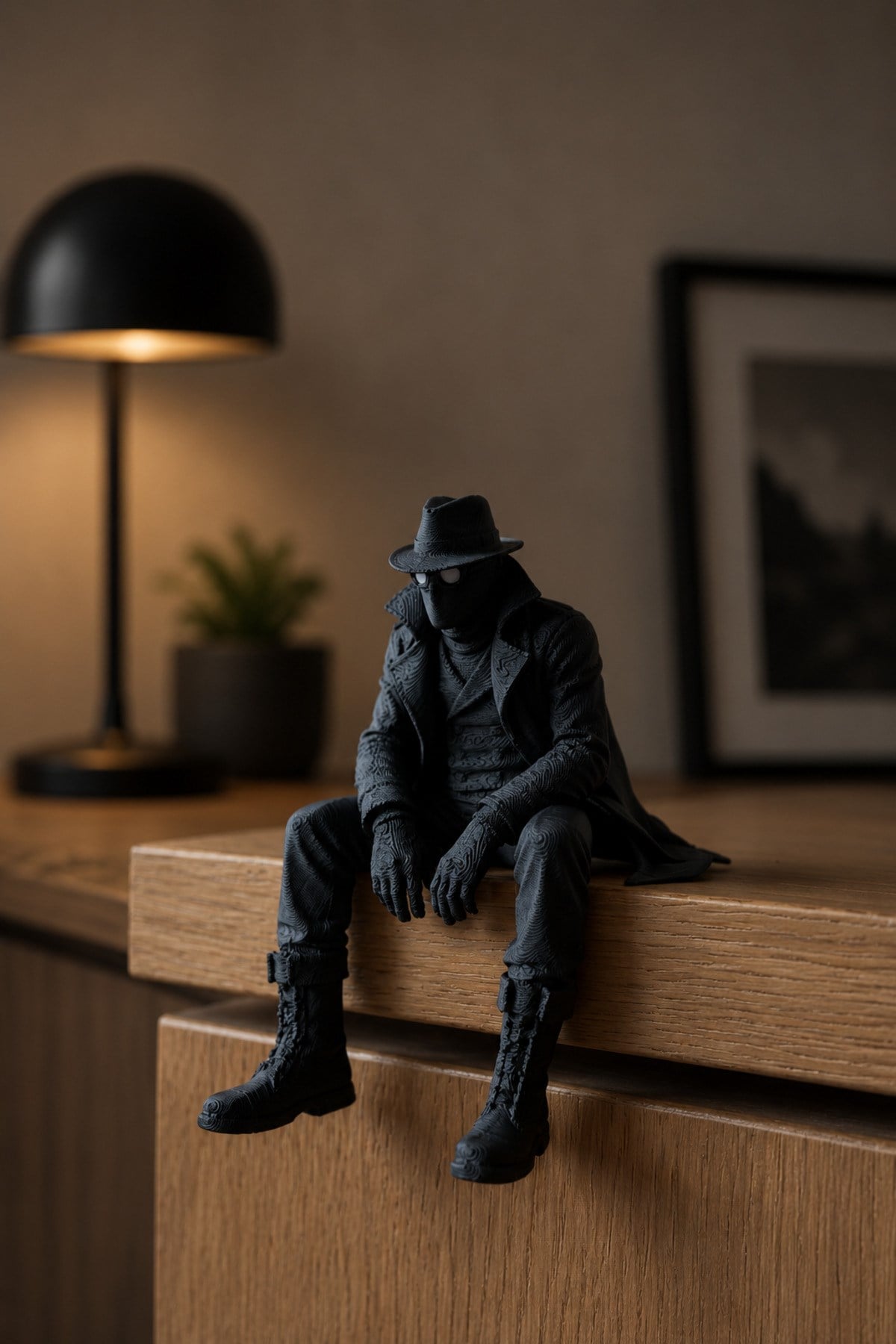 Spider-Man Noir Figürü Örümcek Adam Dekoratif Obje