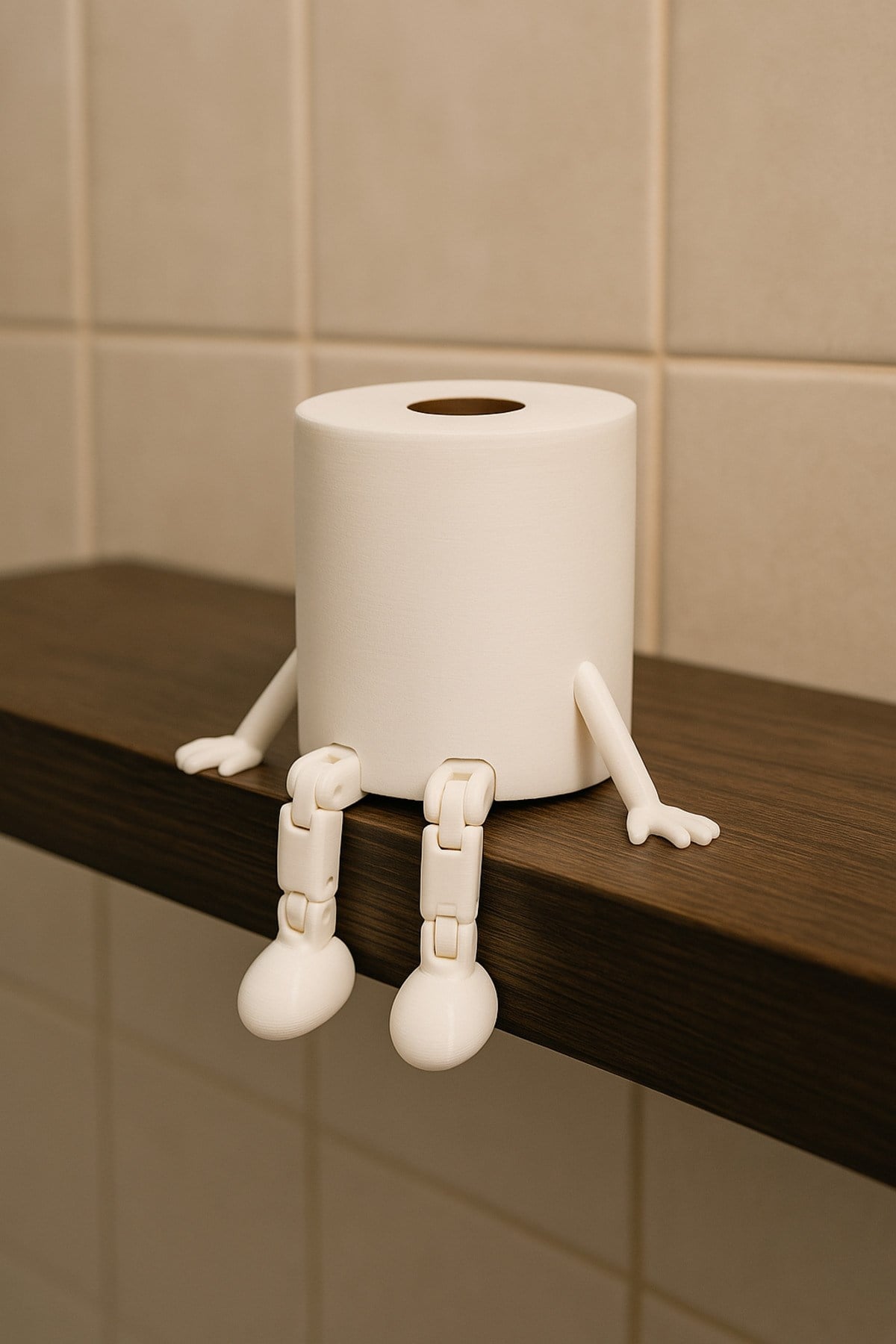 Tuvalet Dekor - Banyo Dekoratif Tuvalet Kağıdı Figürü