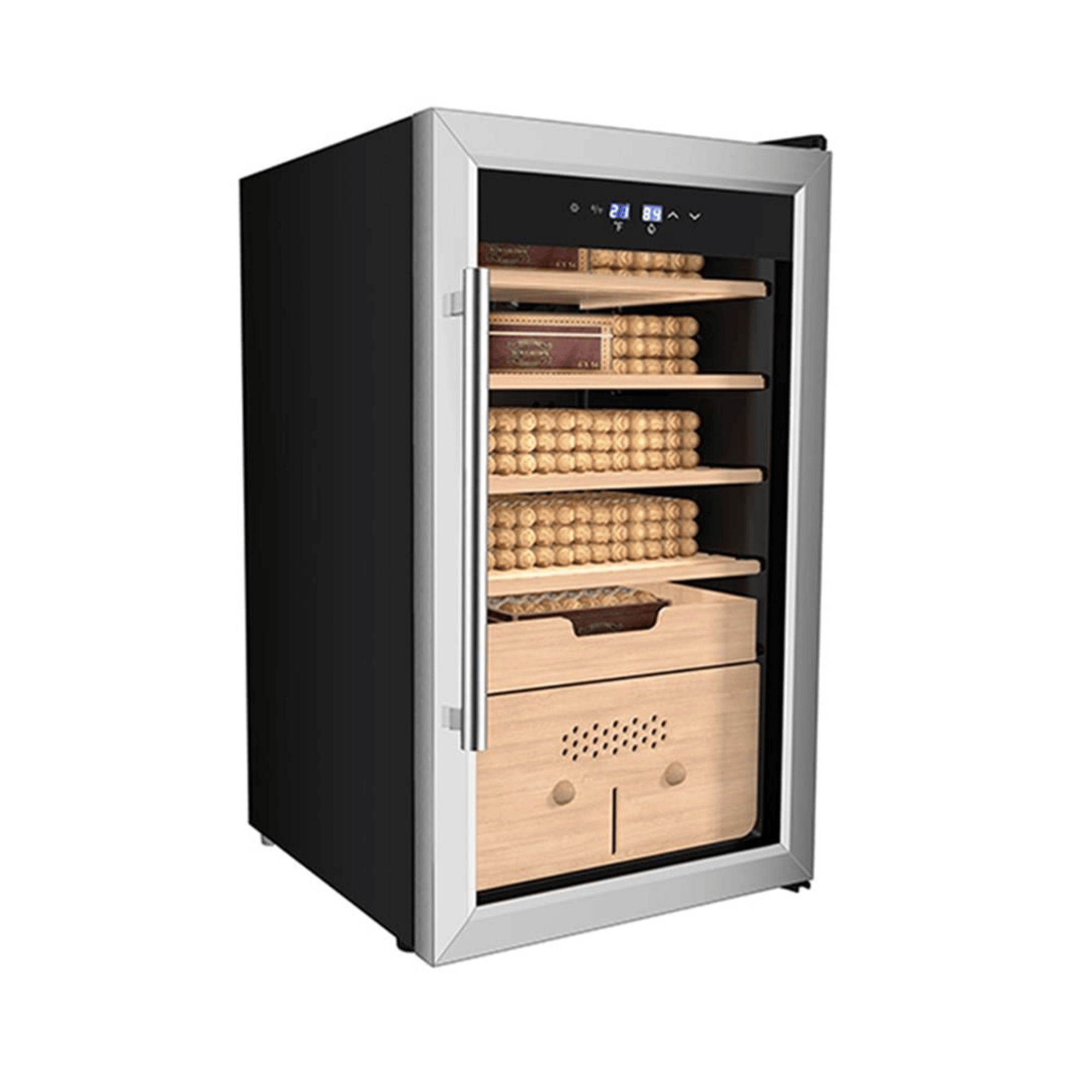 Berfmann Cedro Elektronik Humidor Puro Dolabı (486 Puro Kapasiteli) - BFC486-SG