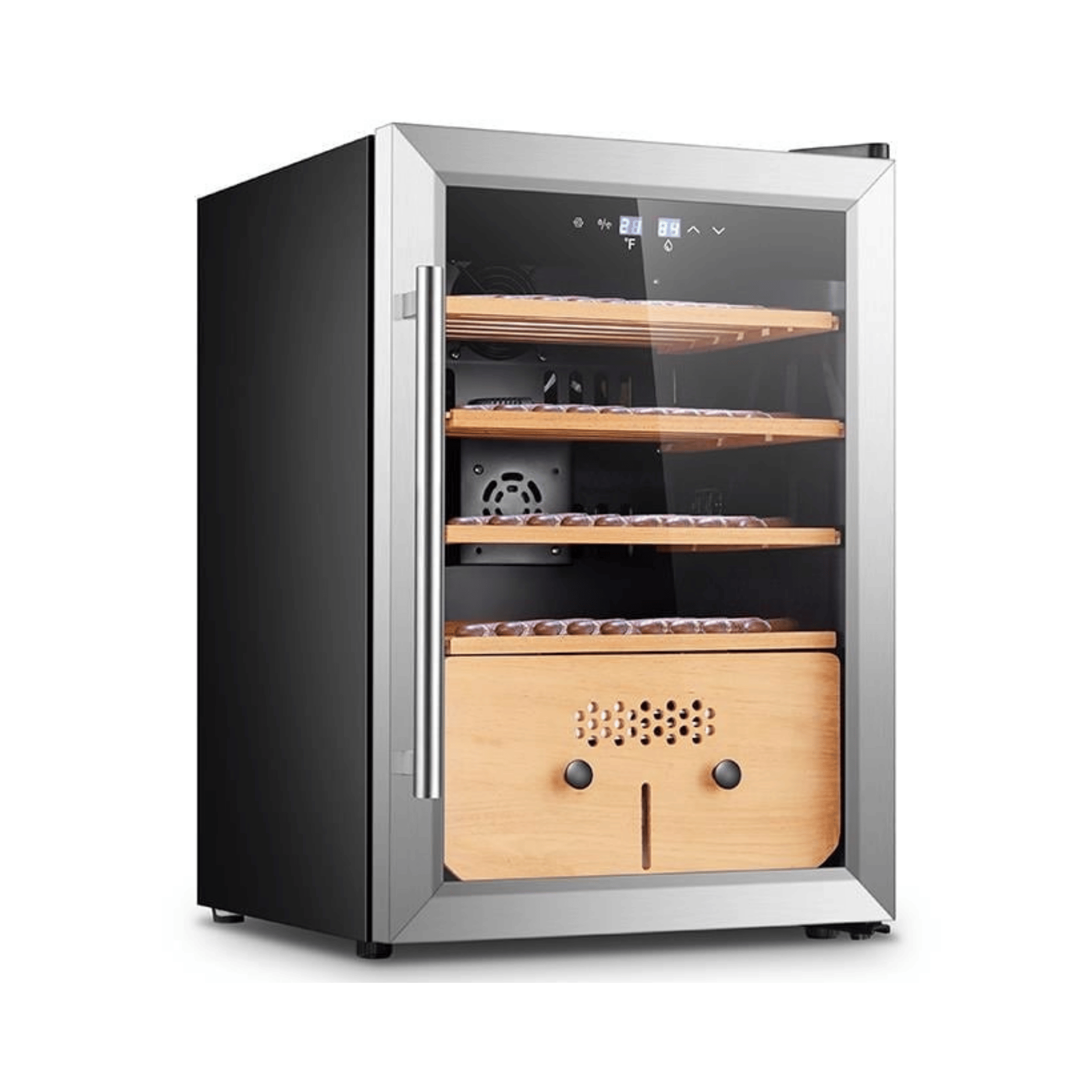 Berfmann Cedro Elektronik Humidor Puro Dolabı (382 Puro Kapasiteli) - BFC382-SG