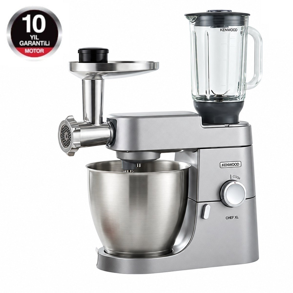 Kenwood Chef XL Mutfak Şefi Stand Mikser Silver 1200 Watt 6,7 Lt KVL4170S