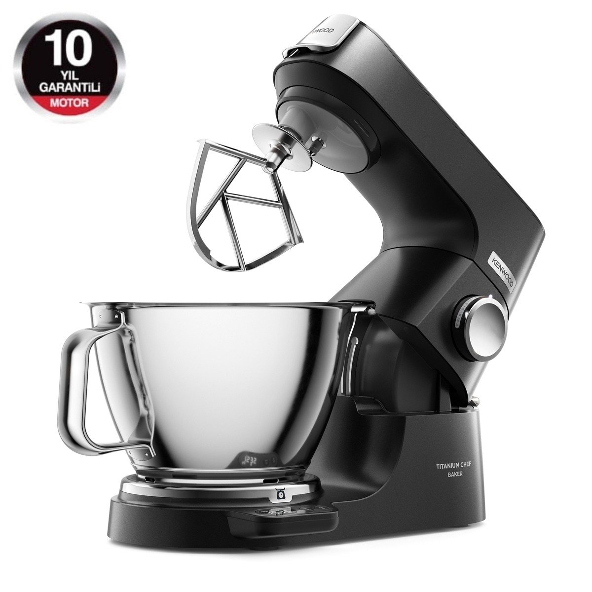 Kenwood Titanium Chef Baker Autograph 1200W Çift Hazneli Siyah Mutfak Şefi KVC85.004BK