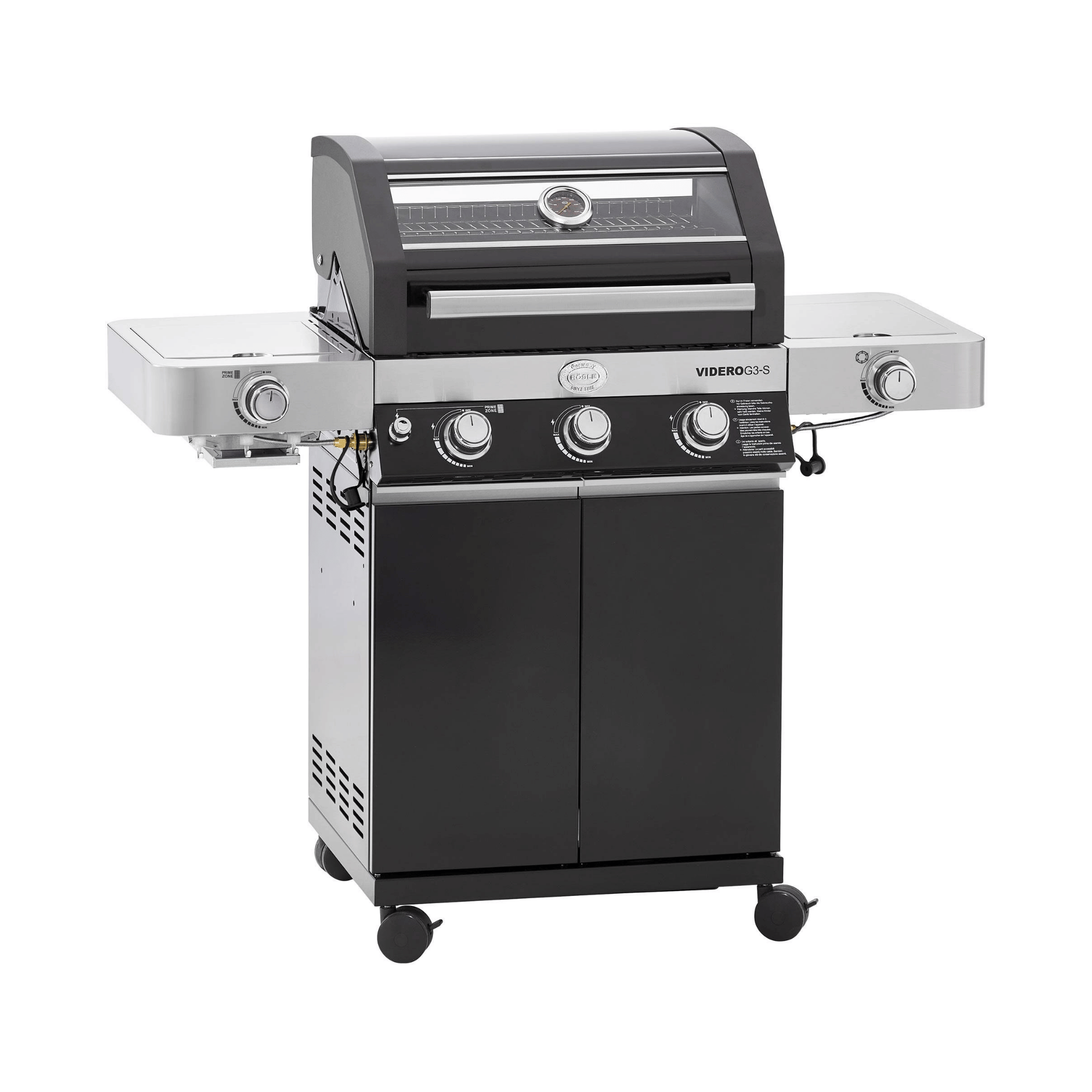 Rösle Videro G3-S Vario Gazlı Barbekü İstasyonu Siyah 25530