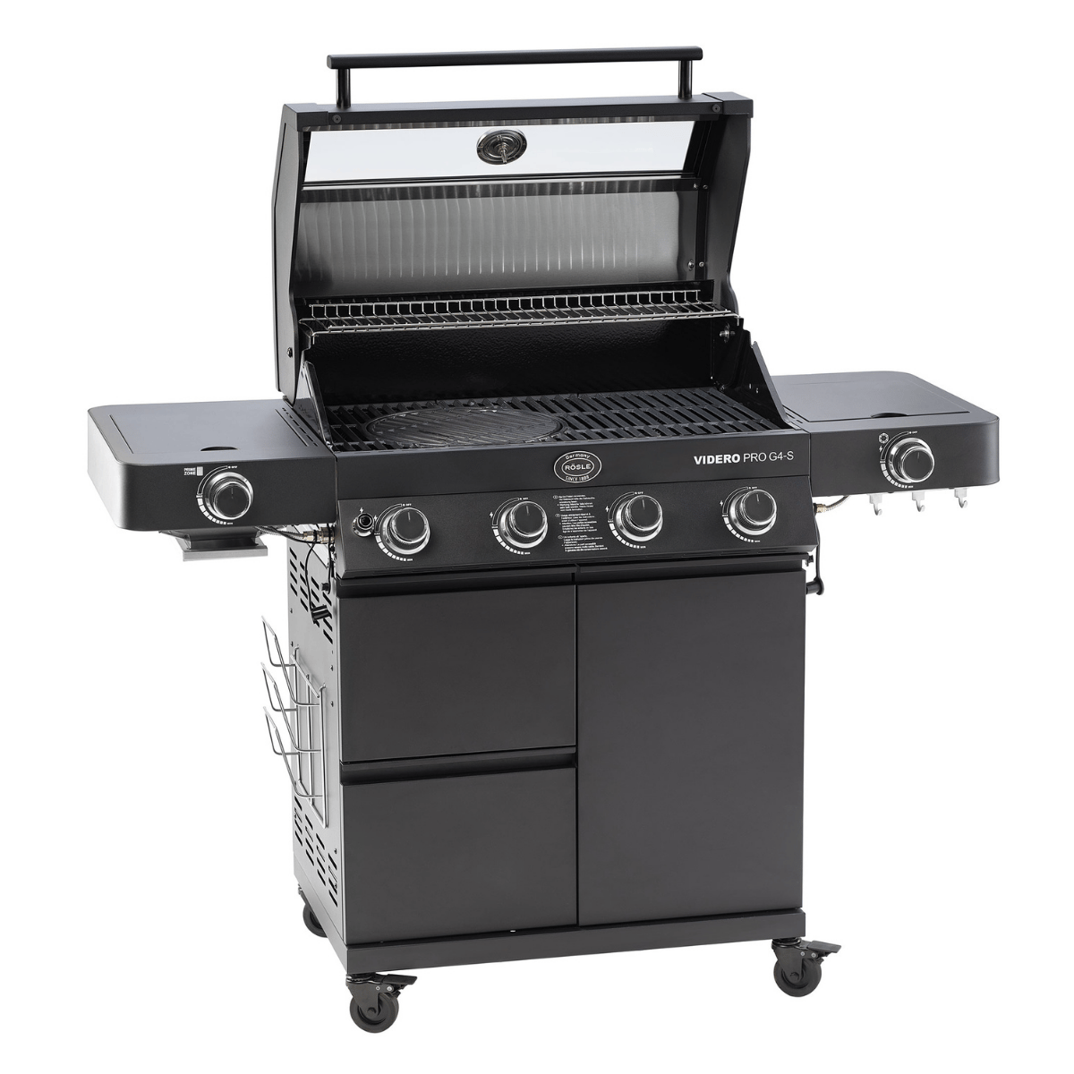 Rösle Videro G4-S Vario Gazlı Barbekü İstasyonu Videro Pro Mat Siyah 25577