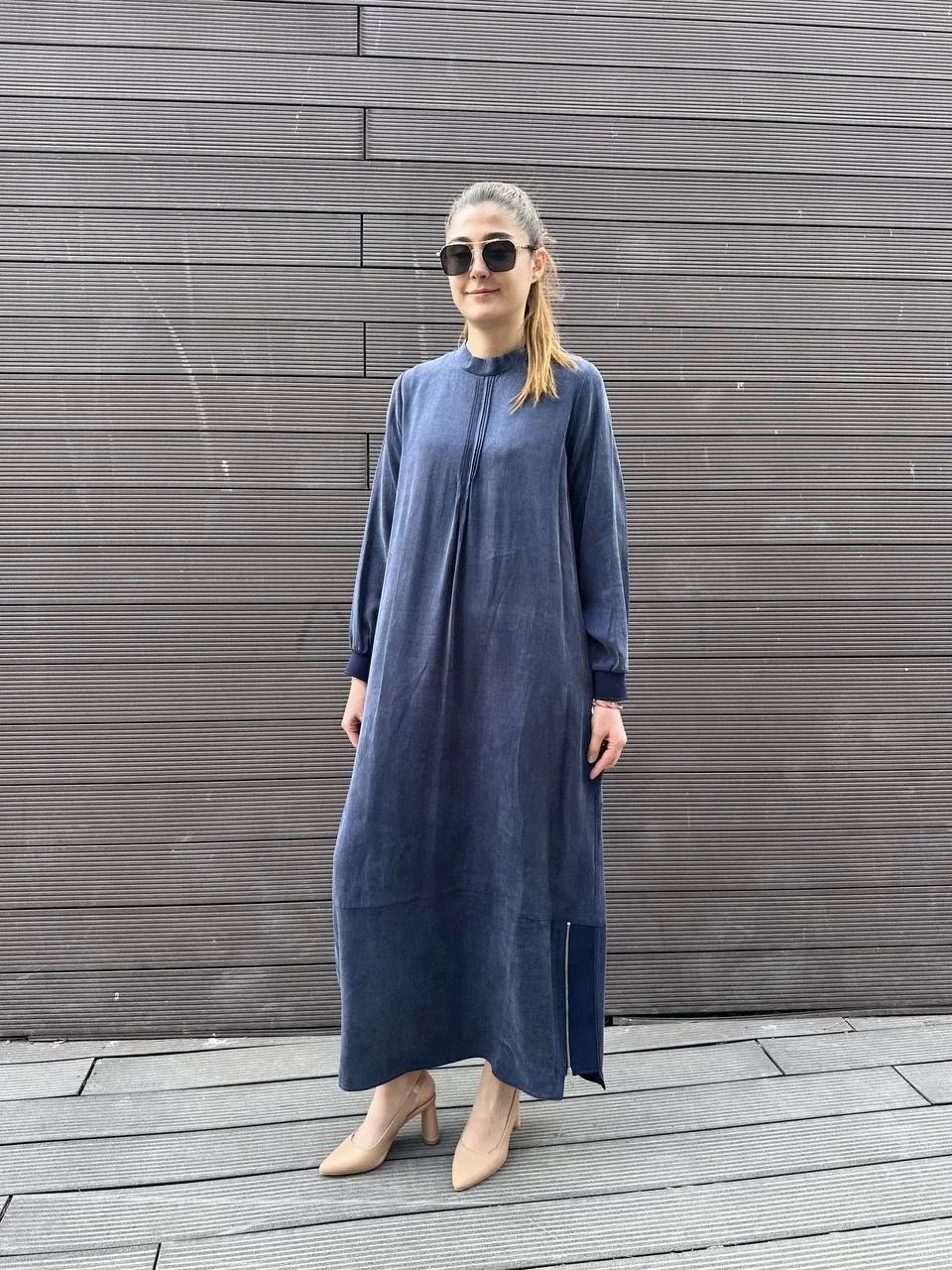 Almarwah Black 303809 Lacivert Elbise