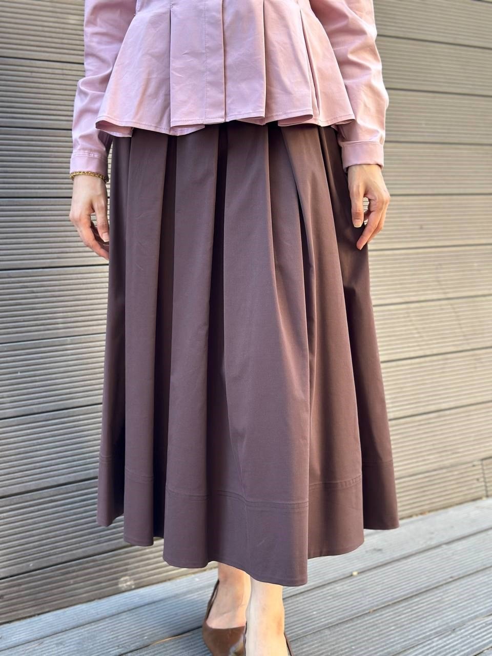 Exquise E26K06115015 Kahverengi Soraia Etek