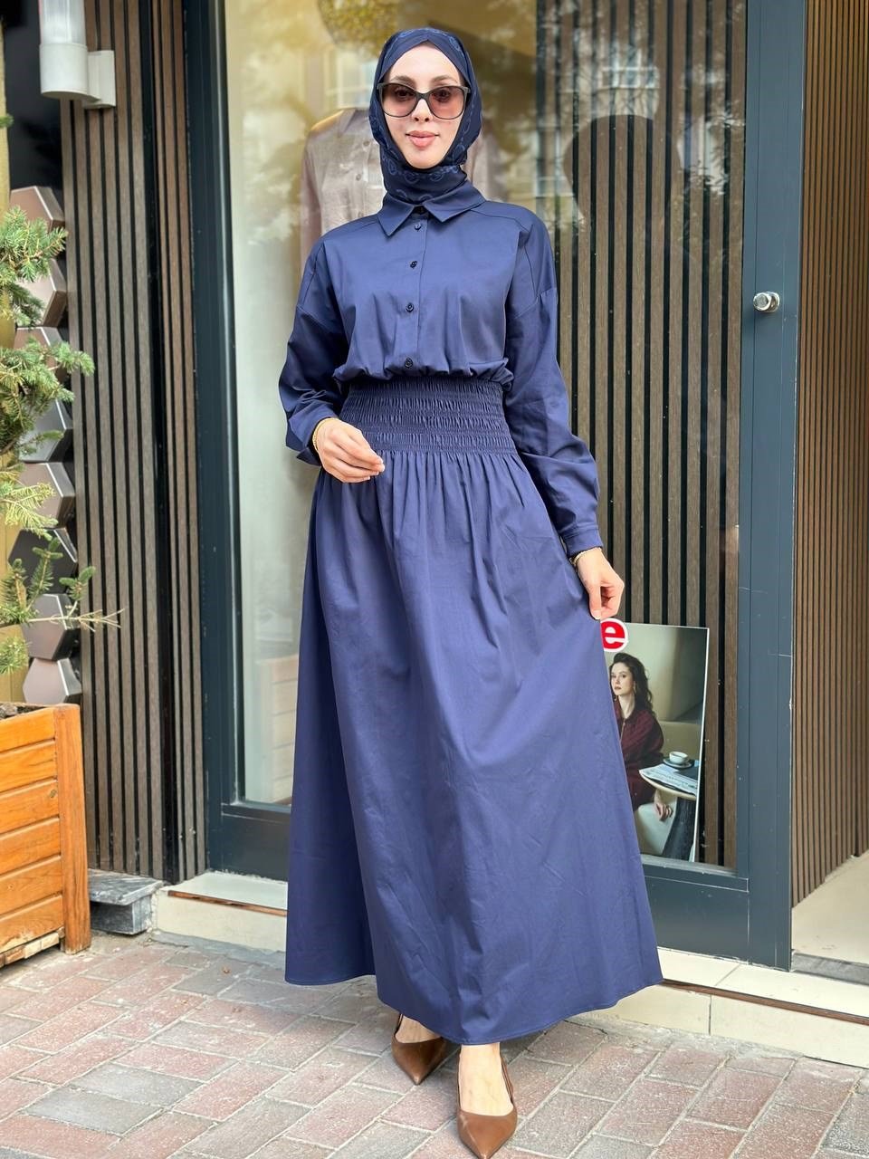 Exquise E26K06118266 Lacivert Rosaria Elbise
