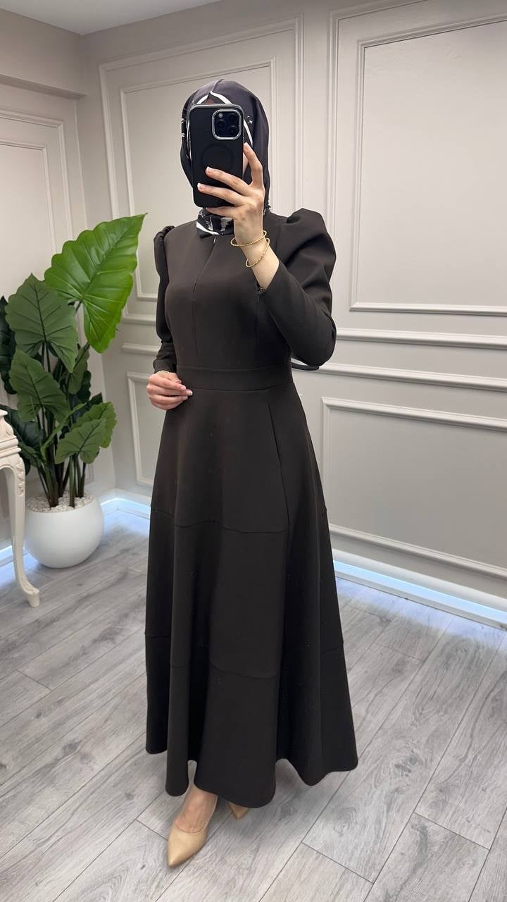 Exquise E26K06118454 Kahverengi Angelaıca Elbise