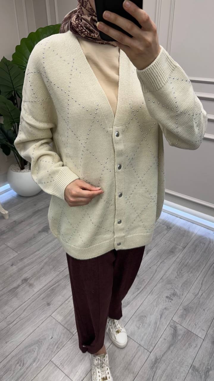 Exquise E26K06125007 Ekru Novais Triko Hırka