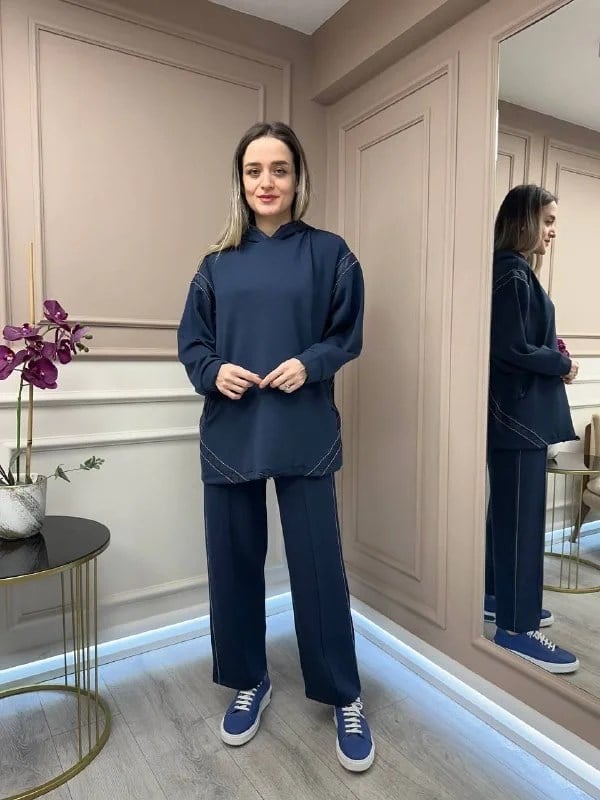 Ghisa 25YFETKM4797 Lacivert İkili Takım