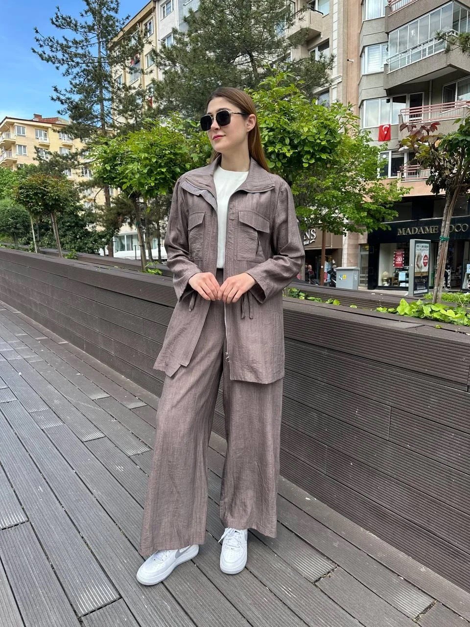Ghisa 25YGSTKM3936 Kahve Beli Bağlamalı İkili Takım