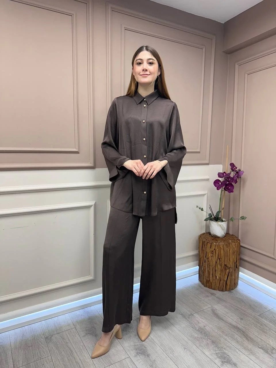 Ghisa 25YGSTKM4885 Kahve İkili Takım