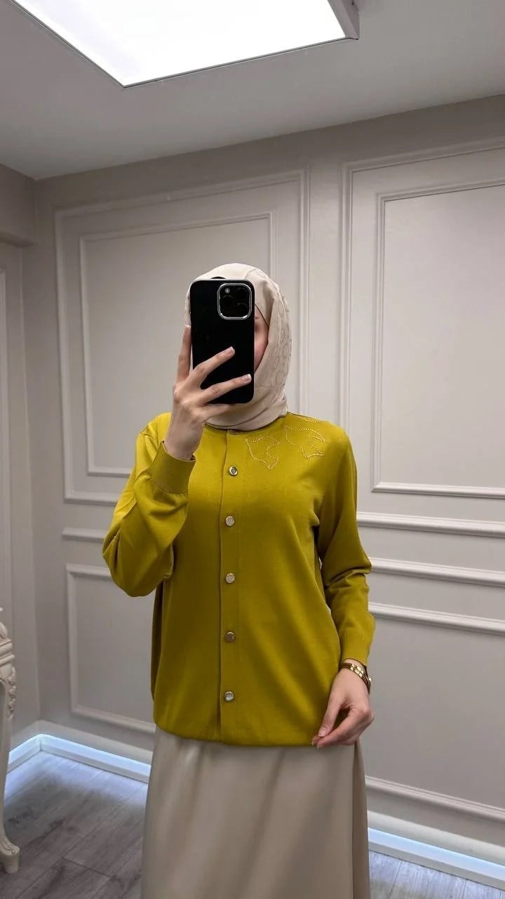 Ghisa 3620H3290 Asit İşleme Detaylı Hırka