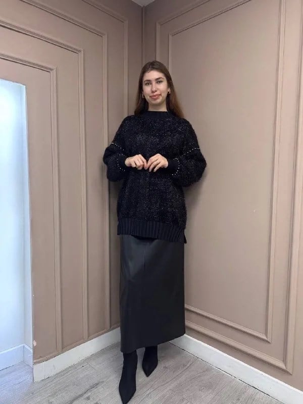 Ghisa 5KÖRTNK4791 Siyah Tunik
