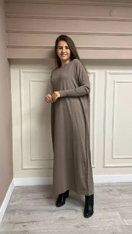 İnvee 5747 Vizon Triko Elbise