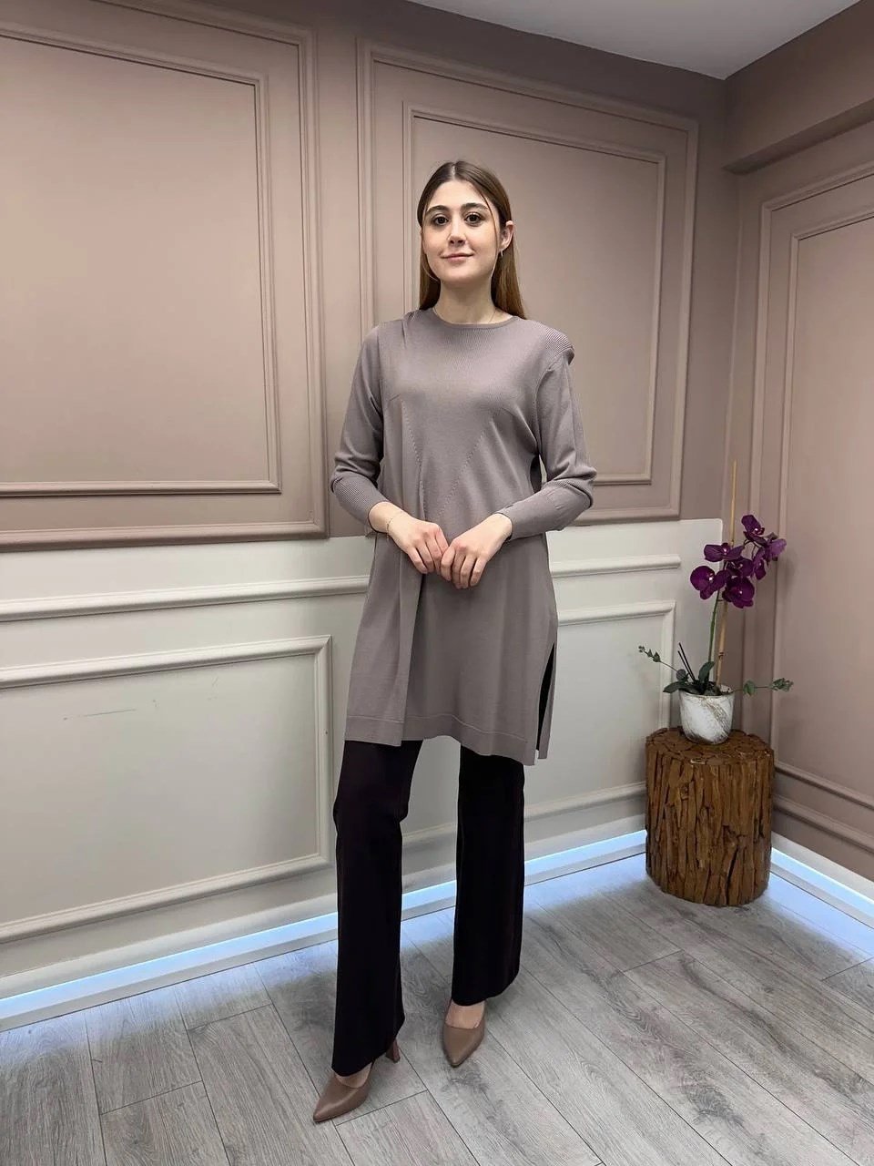 İnvee 6222 Vizon Triko Tunik