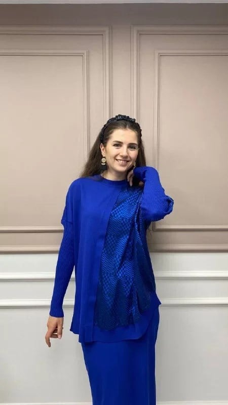 İnvee 6248 Sax Rayon Tunik