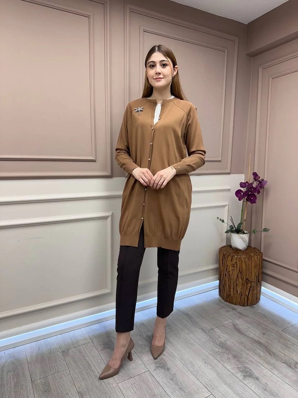 İnvee 6283 Toprak Yusufçuk Hırka