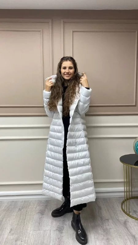 İnvee 6824 Beyaz Şişme Mont