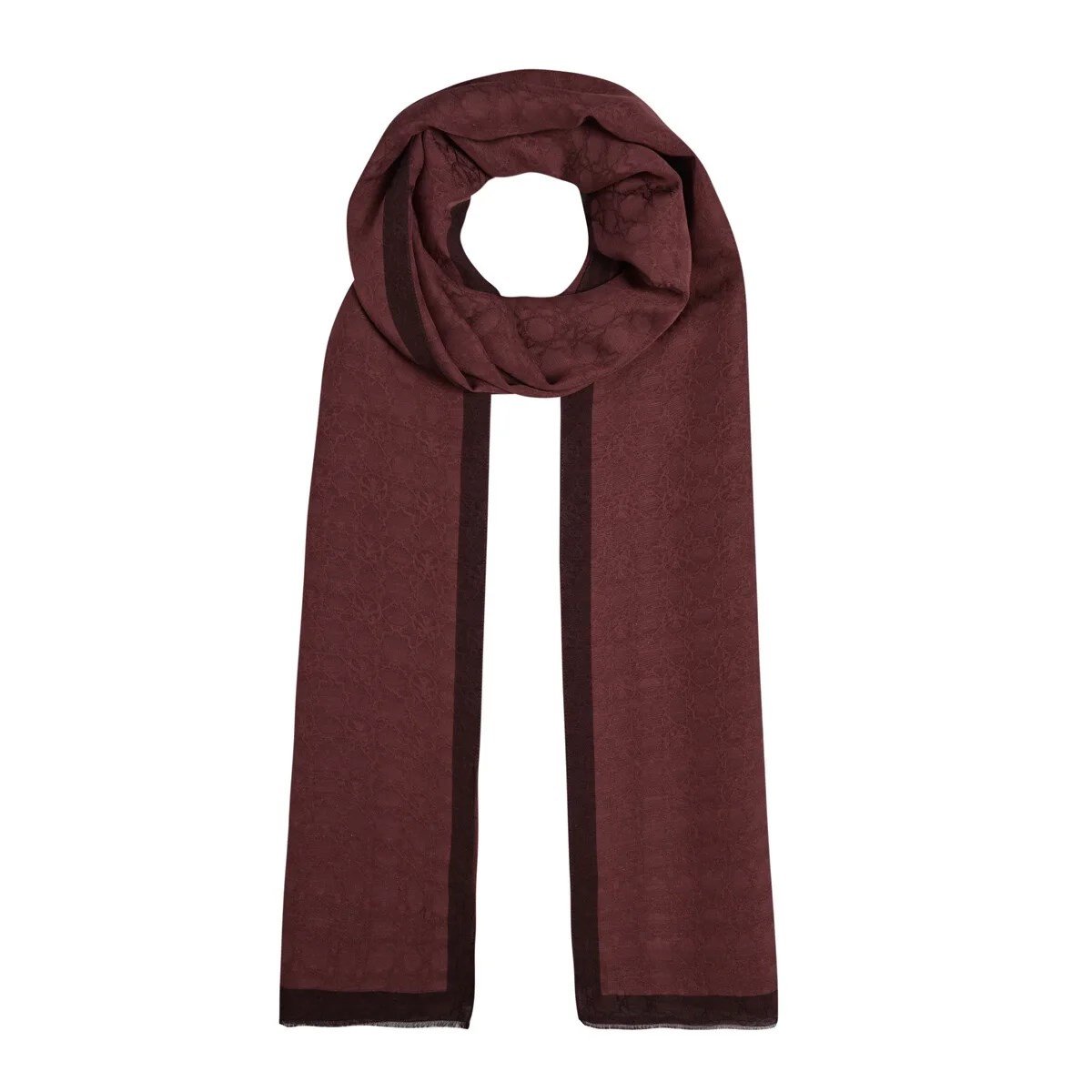 İpekevi 04356 Mürdüm Dört Mevsim Monogram Şal