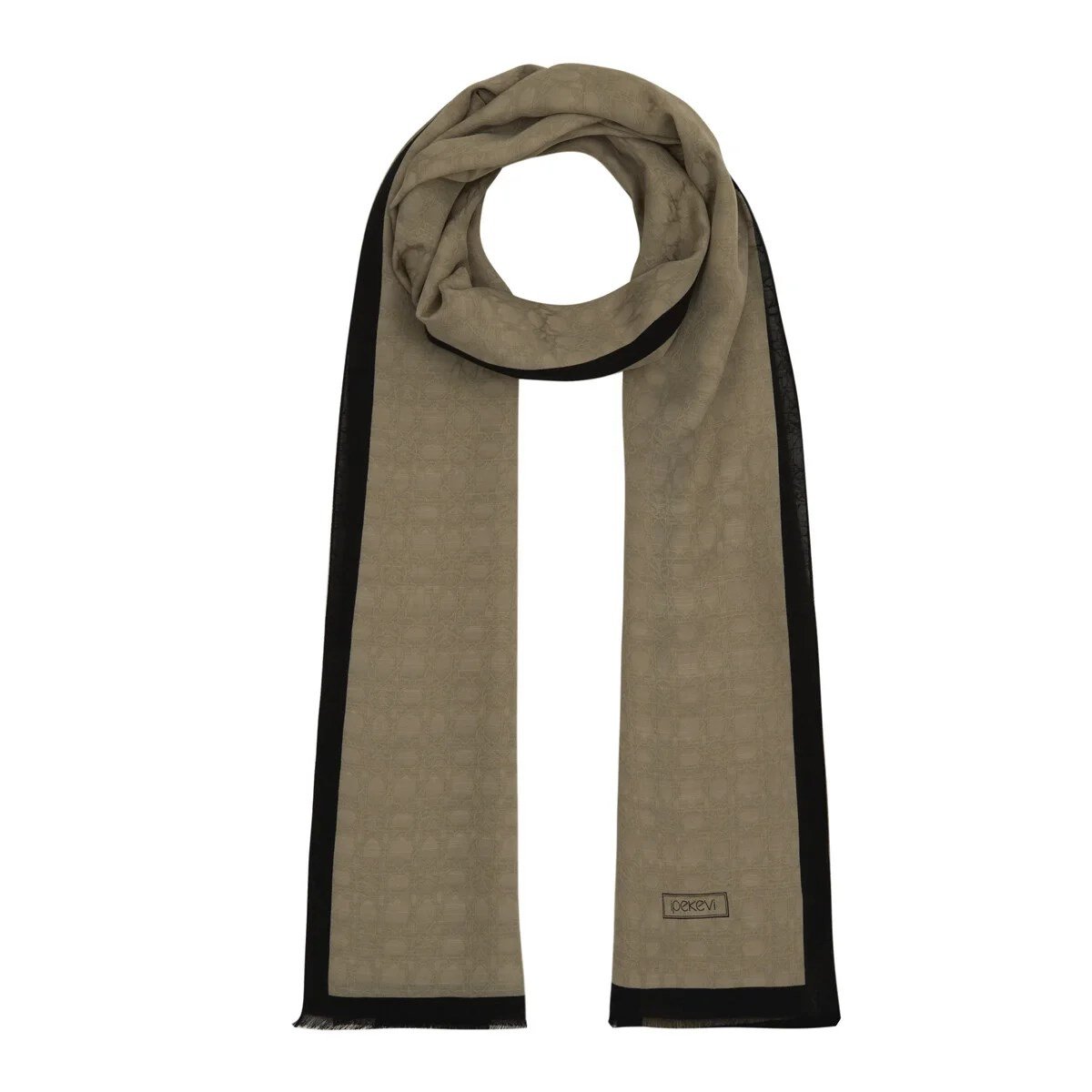 İpekevi 04356 Taş Dört Mevsim Monogram Şal