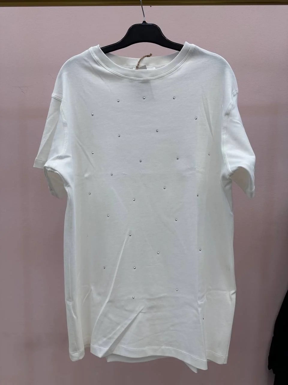 Lisa Exclusive 5011 Beyaz Taşlı Tişört
