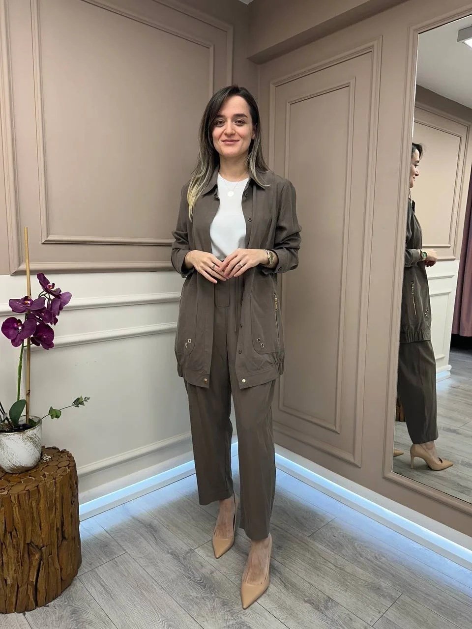Lisa Exclusive 5041 Kahve İkili Takım