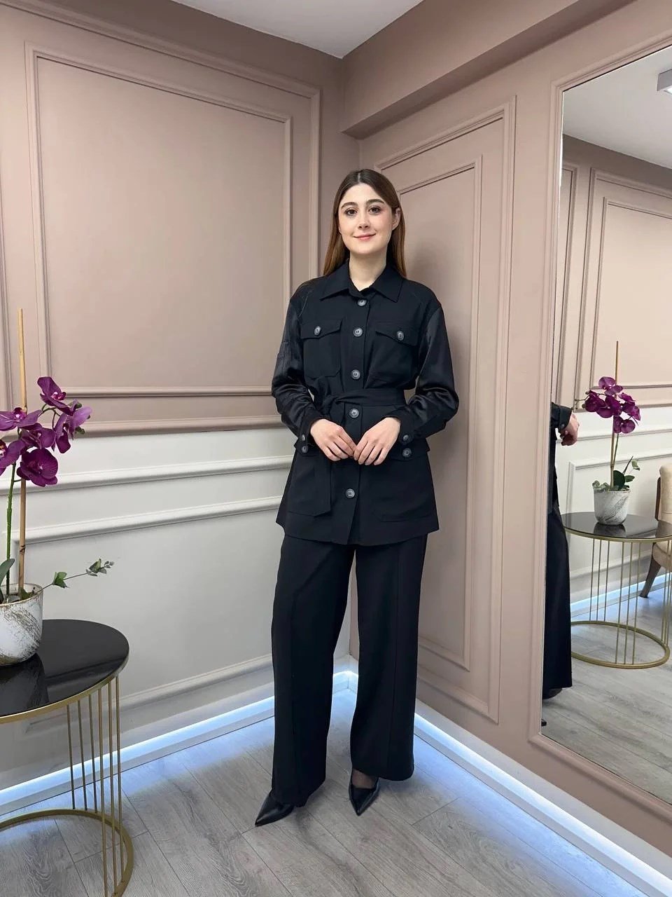 Lisa Exclusive 5048 Siyah İkili Takım