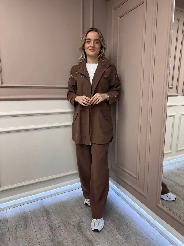 Lisa Exclusive 5054 Kahve İkili Takım