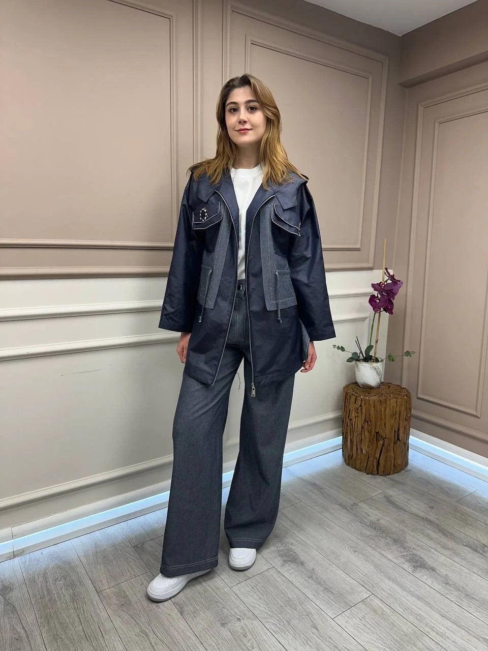 Lisa Exclusive 5067 Lacivert Kot İkili Takım