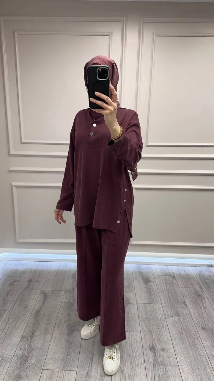Magazin 4437 Bordo İkili Takım