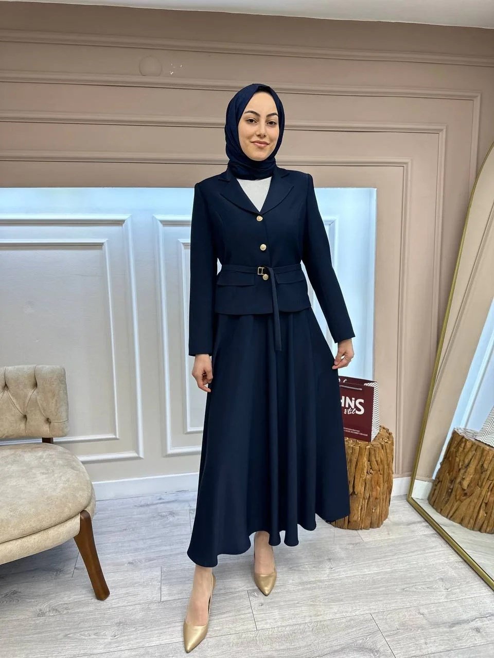 Miori TD24K05 Lacivert Laura Etekli Takım