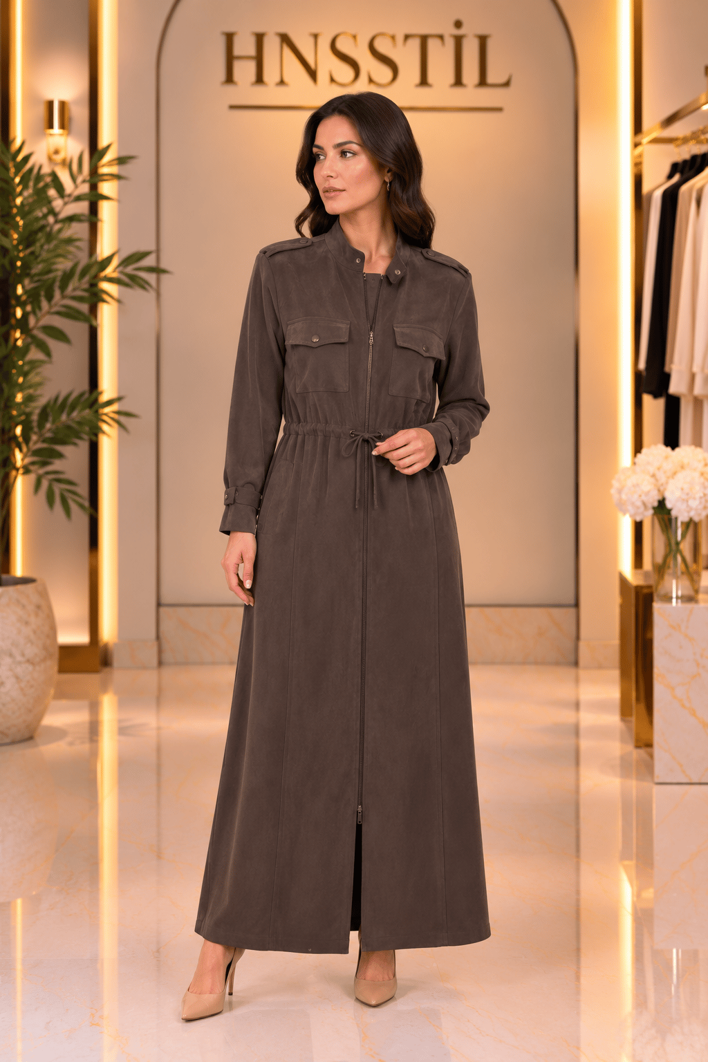 Miss Dalida 3268827 Beli Büzgülü Kahve Kap