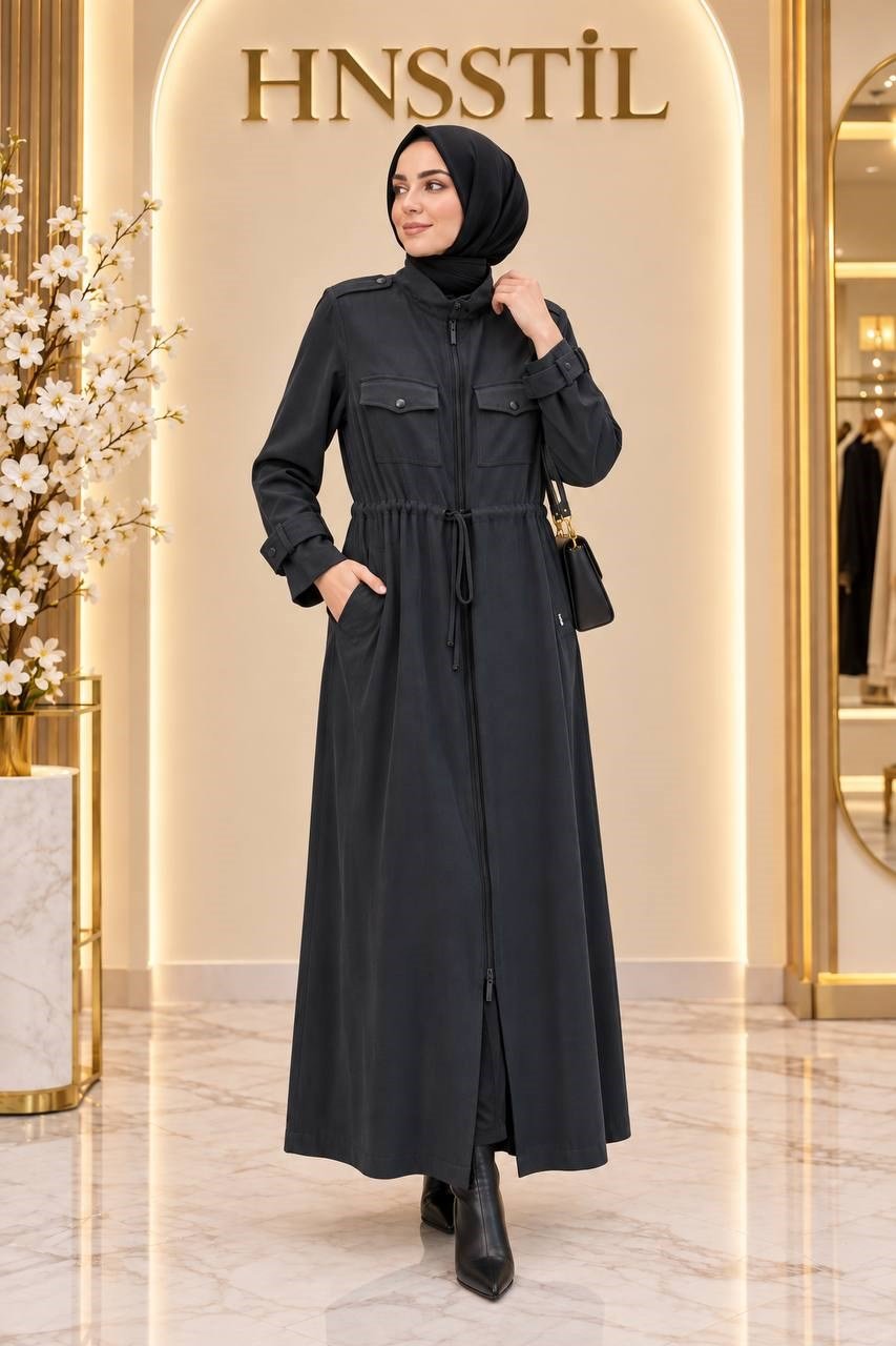Miss Dalida 3268827 Beli Büzgülü Siyah Kap