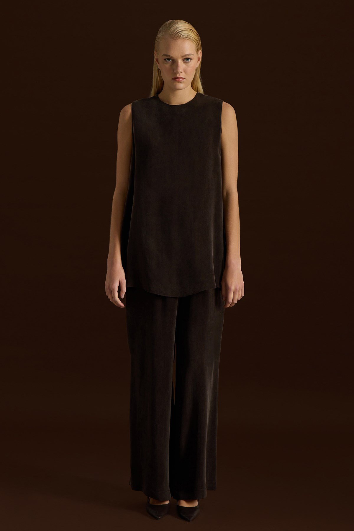 Miss Dalida T26Y-7003 Kakao Bol Paça Basic Cupro Pantolon