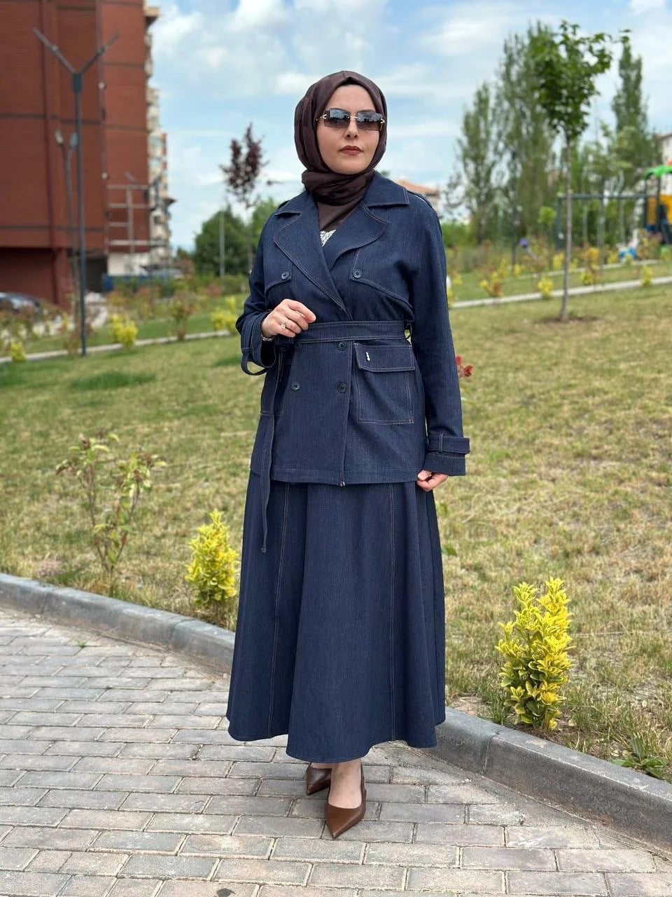 Miss Dalida T26Y2000 Lacivert Denim Çan Etek