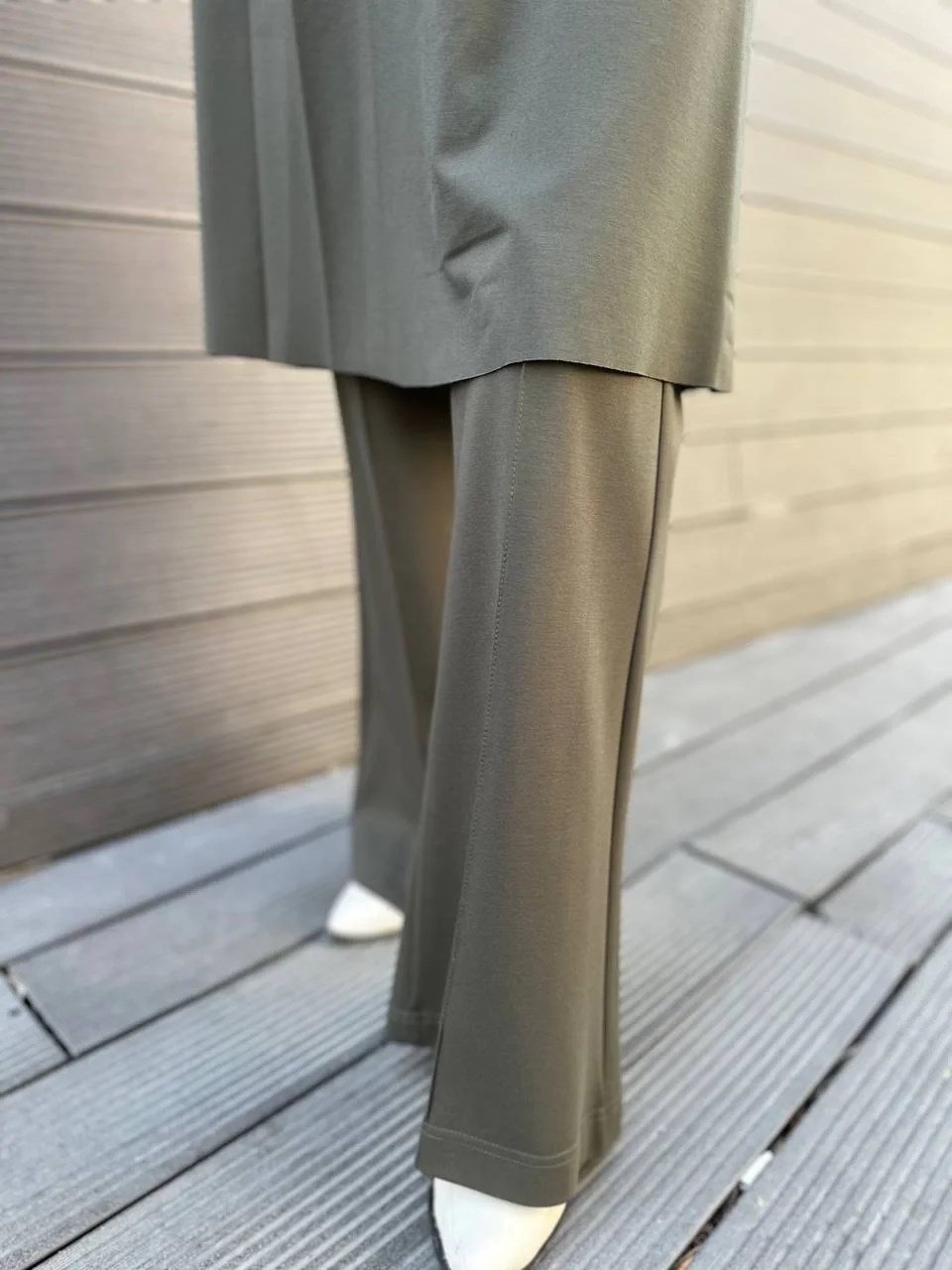Misswhence 34129 Haki Bol Paça Pantolon