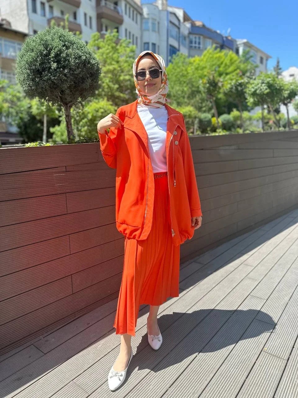 Misswhence 35312 Oranj Gömlek