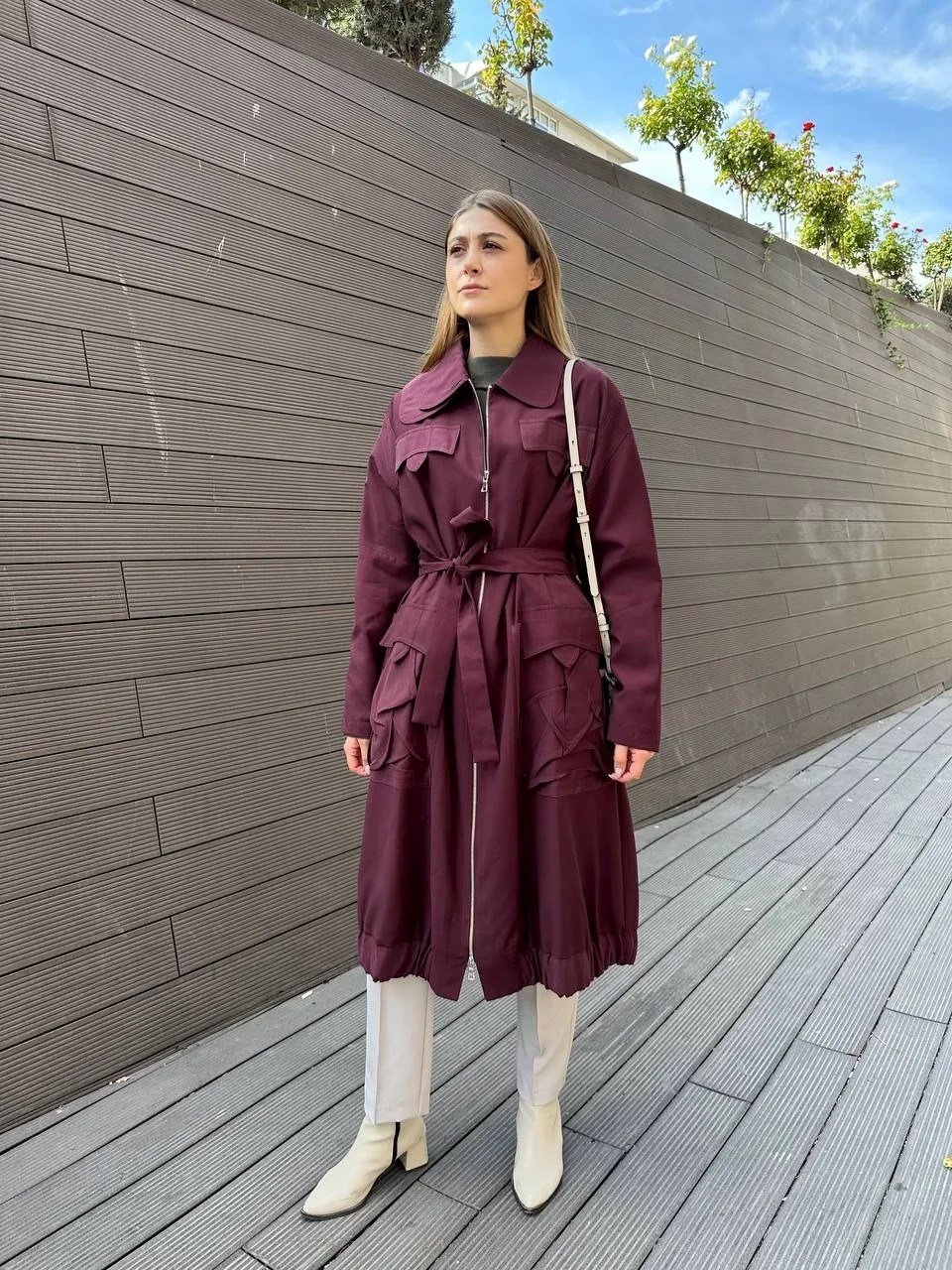 Misswhence 36404 Bordo Trençkot