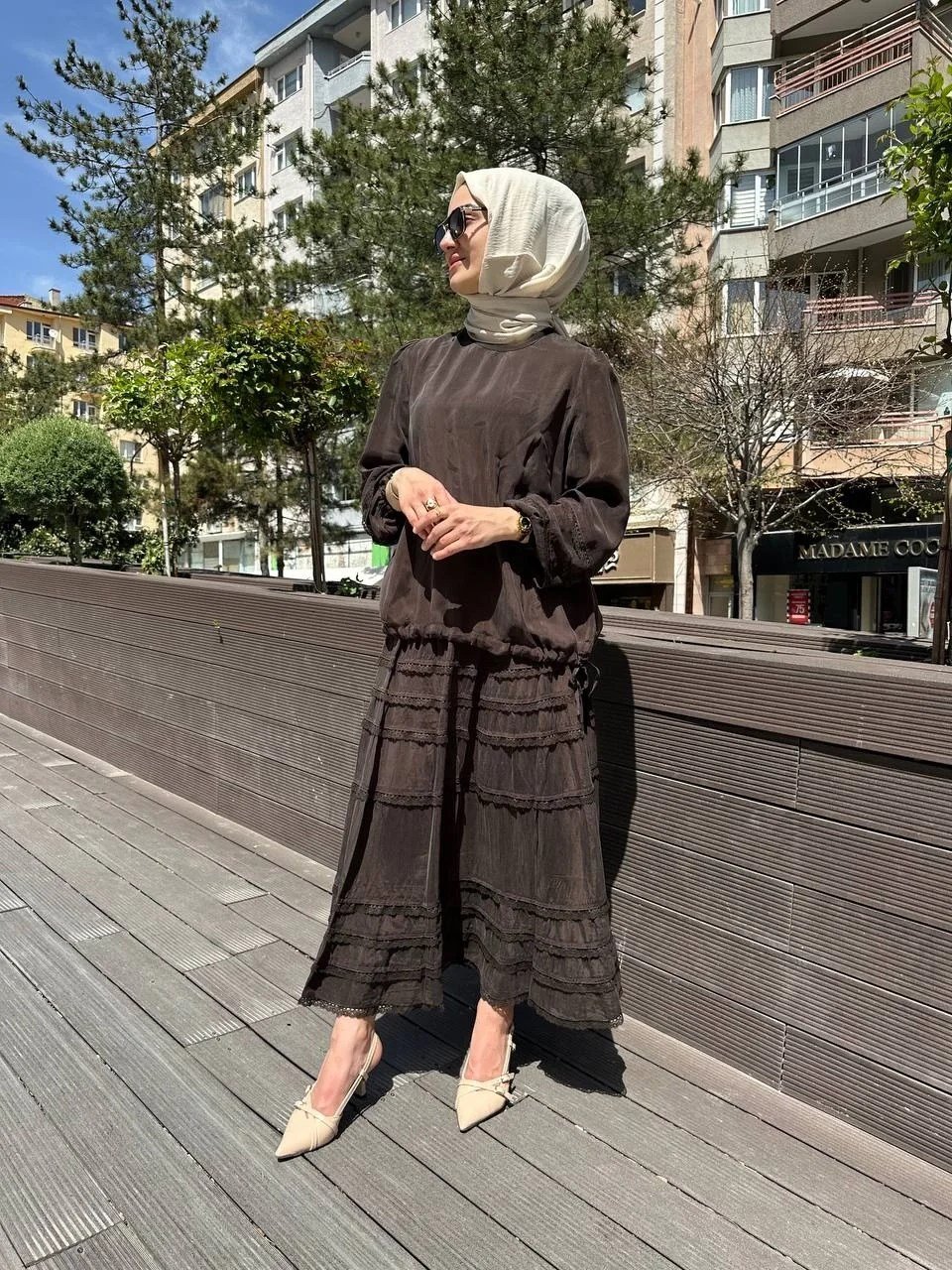 Misswhence 37005 Kahverengi İkili Takım
