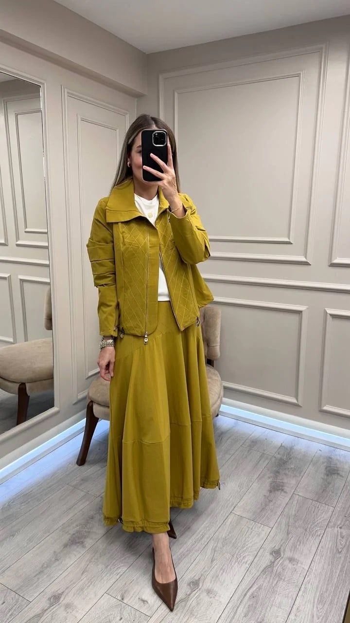 Misswhence 38208 Sarı Etekli Takım