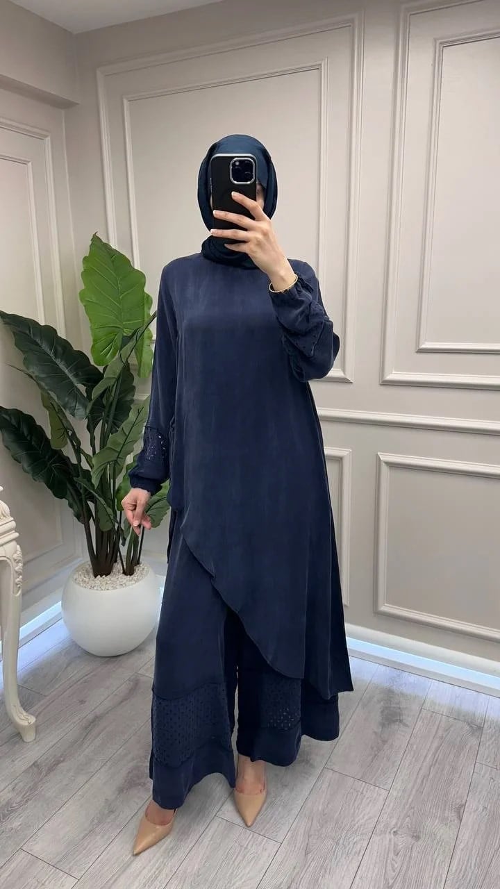 Misswhence 39003 Lacivert Tunik Takım