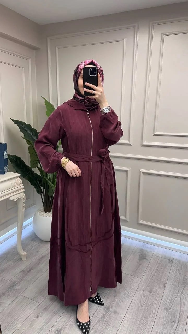Misswhence 39510 Bordo İpek Kap