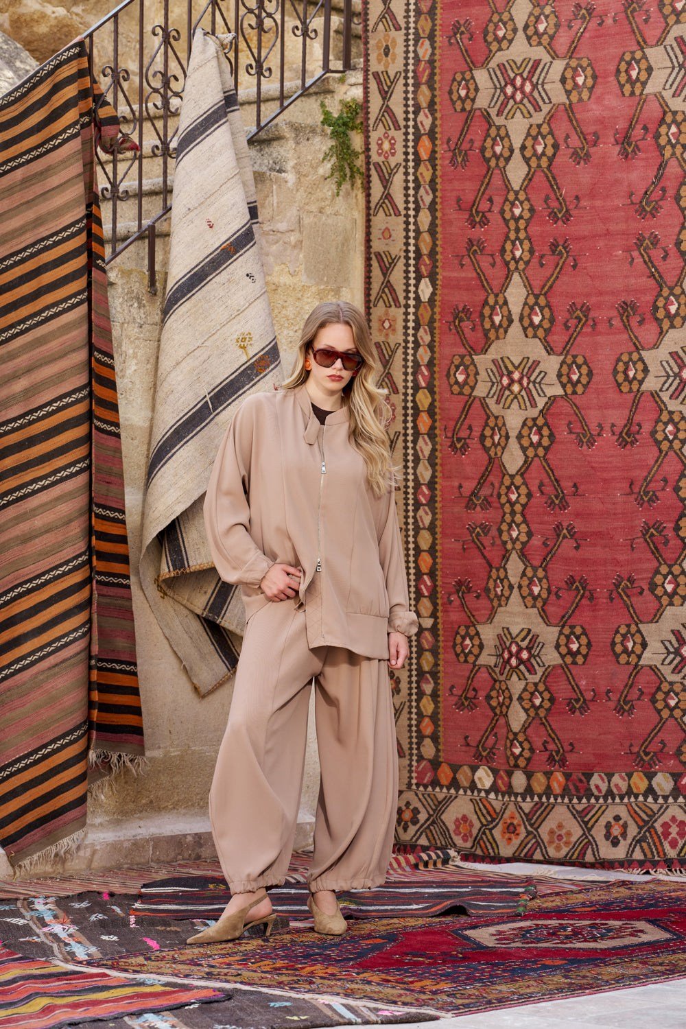 Misswhence 40214 Camel Şalvar Takım