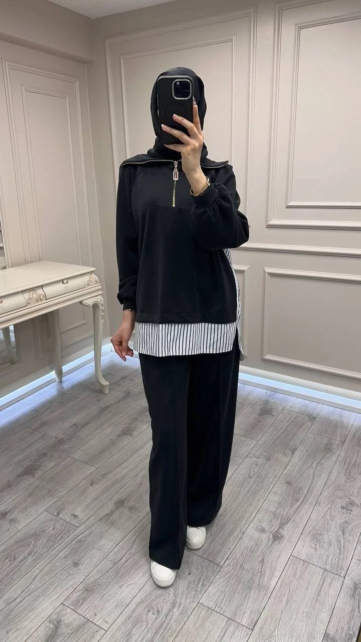 Nuss Triko 26Y1075 Siyah Takım