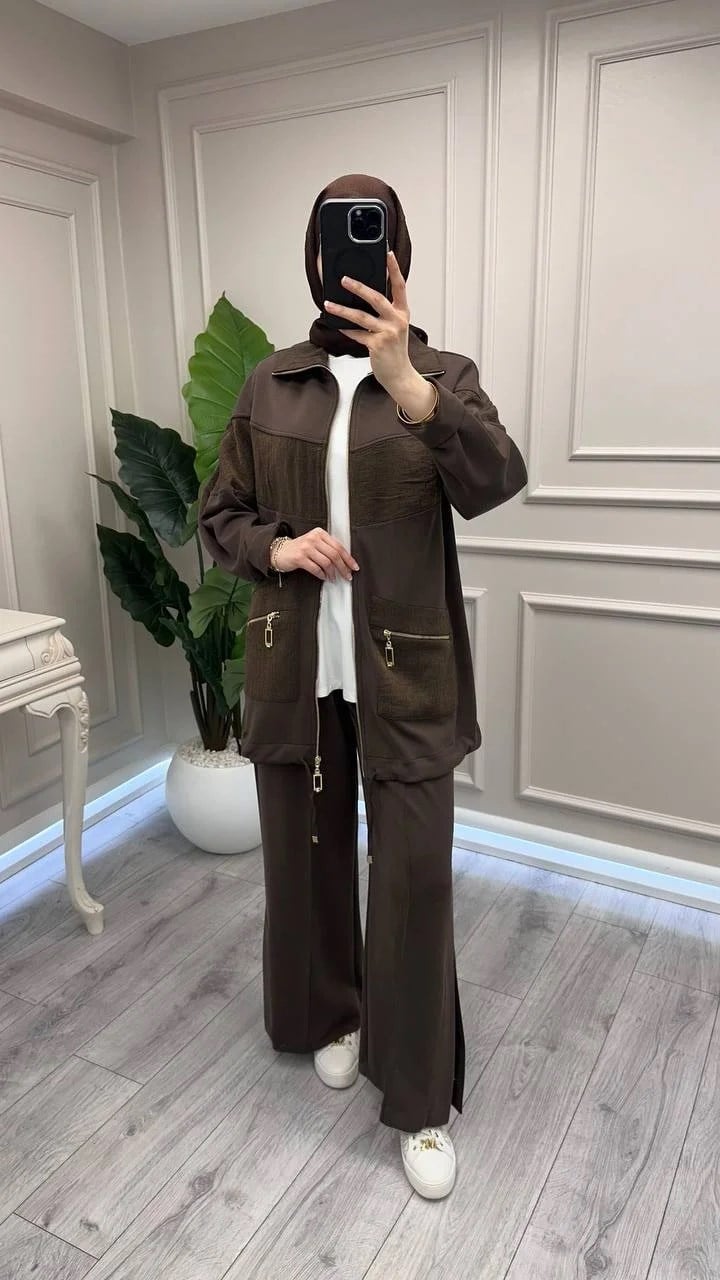 Nuss Triko 26Y1089 Kahve İkili Takım