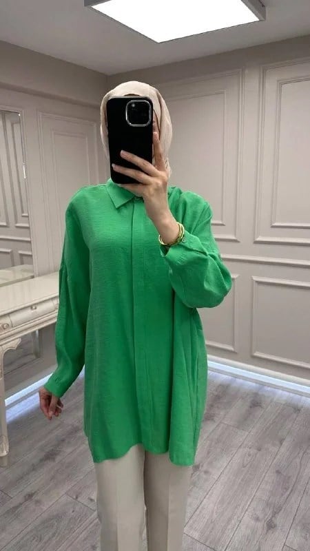Nuss Triko 26Y3001 Benetton Gömlek