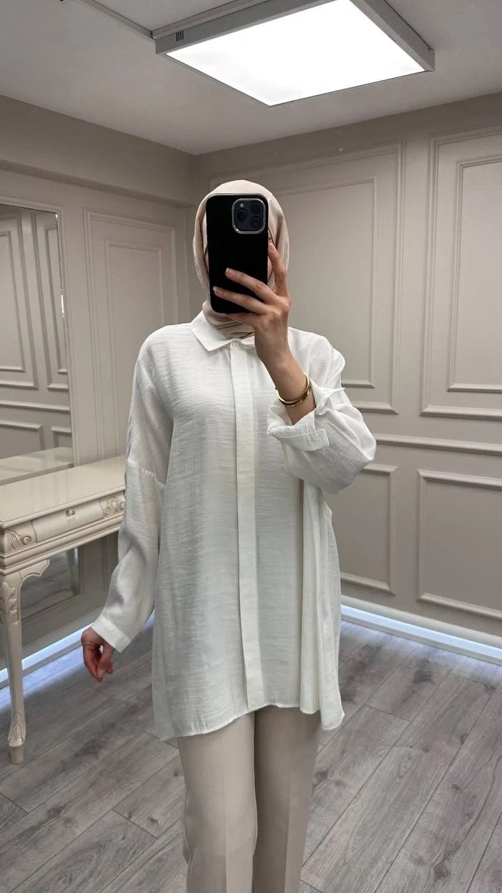 Nuss Triko 26Y3001 Ekru Gömlek